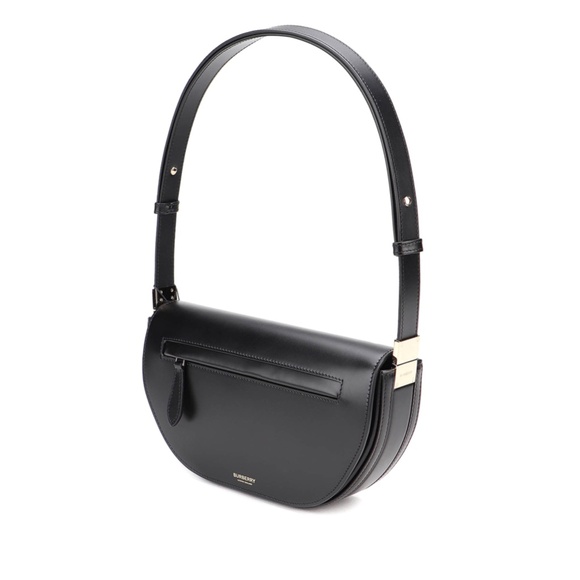 735. BURBERRY Olympia Black Leather Shoulder Crossbody Bag $2048 EUC - Picture 3 of 13